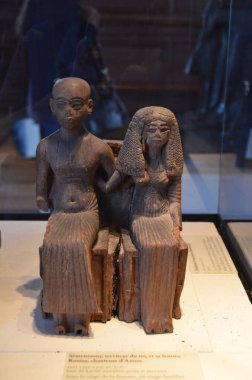 Paris, Fransa 03.25.2017: Paris 'in ünlü bir müzesinin içi