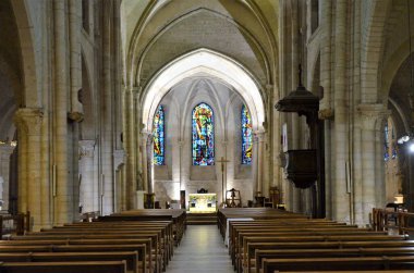 Paris, Fransa - 03.22.2017: Saint-Pierre de Montmartre Kilisesi, İsa Cemiyeti 'nin kurucu yeri