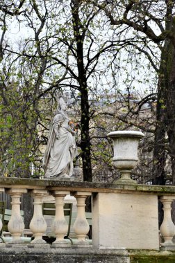 Paris, France 03.25.2017: Luxembourg Palace and park in Paris, the Jardin du Luxembourg