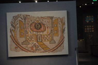 Paris, Fransa 03.25.2017: Paris 'in ünlü bir müzesinin içi