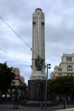 Santa Cruz, İspanya 03.21.2018: Santa Cruz de Tenerife, Kanarya Adaları, İspanya.