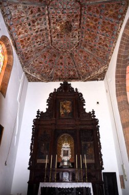 San Cristobal de La Laguna, Spain 03.22.2018: Interior of Iglesia La Concepcion in San Cristobal de La Laguna clipart