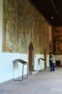 Frankfurt am Main, Almanya 08.26.2018: Frankfurt am Main Arkeoloji Müzesi