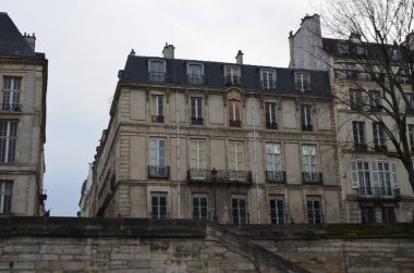 Paris, France 03.23.2017: old architecture in Paris clipart