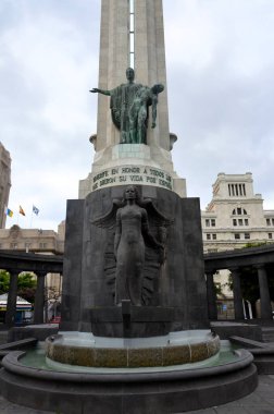 Santa Cruz, İspanya 03.21.2018: Santa Cruz de Tenerife, Kanarya Adaları, İspanya.