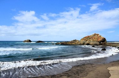 Playa de Benijo (Benijo beach), Atlantic Ocean. North Tenerife. Canary Islands. Spain clipart