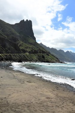 Playa de Benijo (Benijo beach), Atlantic Ocean. North Tenerife. Canary Islands. Spain clipart