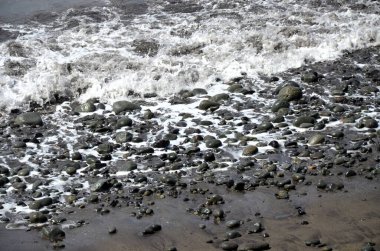 Playa de Benijo (Benijo plajı), Atlantik Okyanusu. Kuzey Tenerife. Kanarya Adaları. İspanya