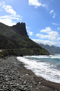 Playa de Benijo (Benijo beach), Atlantic Ocean. North Tenerife. Canary Islands. Spain clipart