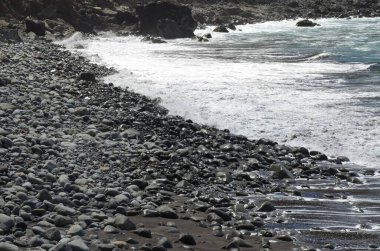 Playa de Benijo (Benijo plajı), Atlantik Okyanusu. Kuzey Tenerife. Kanarya Adaları. İspanya