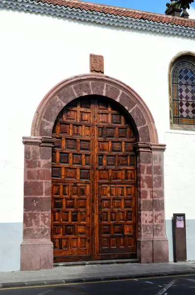 stock image Canary islands, Spain 03.22.2018: Santa Catalina Monastery and Nava Palace in the historic city of La Laguna in Tenerife