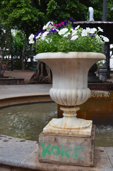 stock image Plaza del Principe de Asturias in Santa Cruz de Tenerife. Canary Islands. Spain