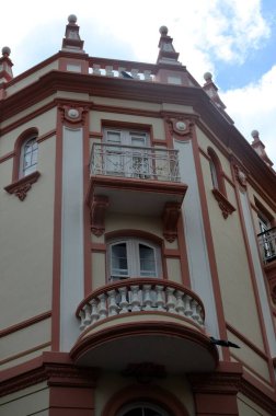 Santa Cruz de Tenerife 'deki sömürge binası cephesi