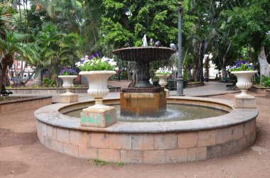 Santa Cruz de Tenerife 'deki Plaza del Principe de Asturias. Kanarya Adaları. İspanya