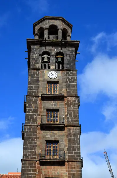 Stock image Bell Tower of Iglesia de La Concepcion in La Laguna, Tenerife Spain