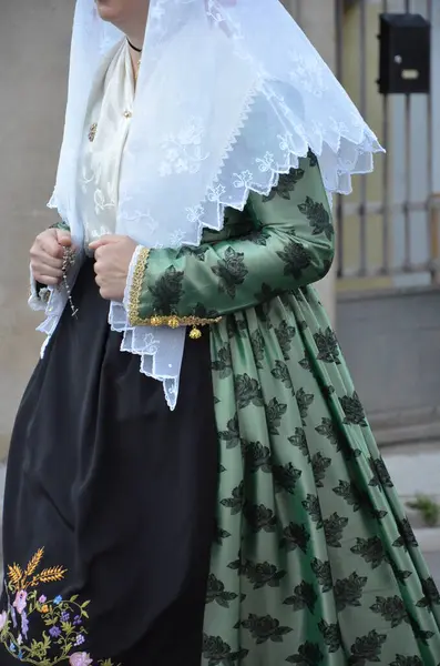 stock image Villacidro, Sardinia 06.02.2019: Cherry's festival with traditional costumes of Sardinia