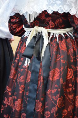 Villacidro, Sardunya 06.02.2019: Cherry 'nin geleneksel Sardunya kostümlü festivali