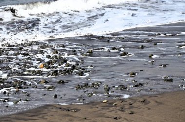 Playa de Benijo (Benijo beach), Atlantic Ocean. North Tenerife. Canary Islands. Spain clipart