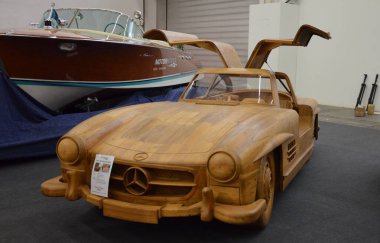 Frankfurt am Main, Germany 09.21.2019: Mercedes-Benz 300 SL clipart