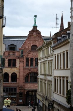 Wiesbaden, Germany 10.05.2019: Building of the newspaper Wiesbadener Kurier clipart