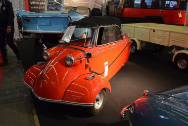 Frankfurt am Main, Germany 09.21.2019: Old vintage cars at the Classic Automobile Show clipart