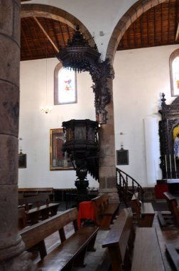 San Cristobal de La Laguna, Spain 03.22.2018: Interior of Iglesia La Concepcion in San Cristobal de La Laguna clipart