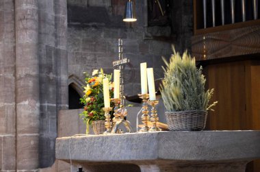 Nuremberg, Almanya 10.16.2019 Sankt Sebaldus Kilisesi, Nrnberg, Almanya.