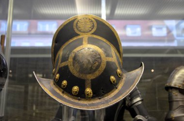 Nuremberg, Almanya 10.19.2019: Nuremberg armalı Morion