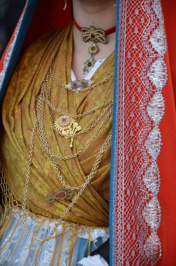 Sant 'Antioco, Sardinya 05.06.2019: Saint Antioco, Sardinya - 04.16.2018: Sant' Antioco dini geçit töreni