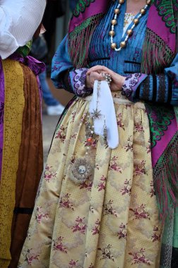 Sant 'Antioco, Sardinya 05.06.2019: Saint Antioco, Sardinya - 04.16.2018: Sant' Antioco dini geçit töreni