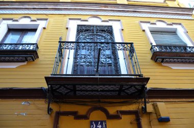 Barrio Santa Cruz 'daki ev Seville, İspanya' da.