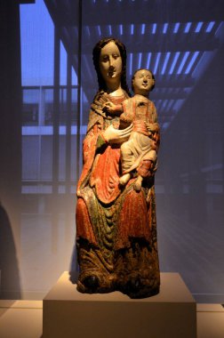 Nuremberg, Almanya 10.19.2019: Vestfalya 'dan Meryem Ana Tahtı