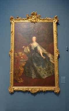 Nuremberg, Almanya 10.19.2019: İmparatoriçe Maria Theresa 'nın Portresi