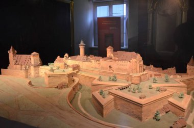Nuremberg, Almanya 10.19.2019: Nuremberg Şatosu Modeli
