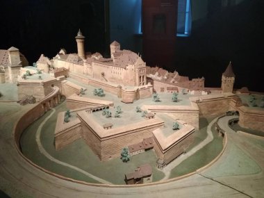 Nuremberg, Almanya 10.19.2019: Nuremberg Şatosu Modeli