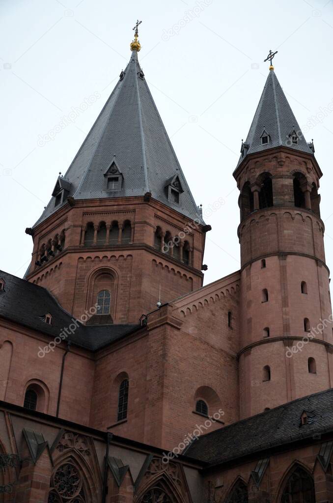 View of the St. Martin's Cathedral in Mainz