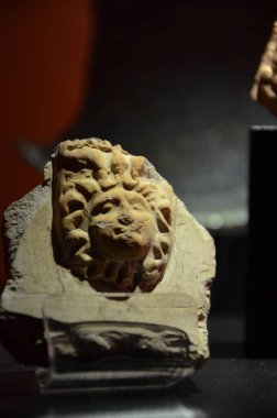 Mainz, Almanya 12.14.2019: Isis ve Magna Mater 'in Roma Sığınağı İçi