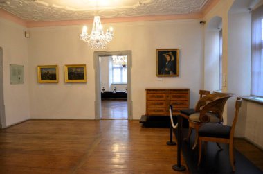 Nuremberg, Almanya 10.19.2019: Fembo-haus şehir müzesinde sergi