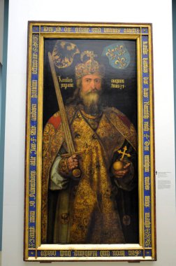 Nuremberg, Almanya 10.19.2019: İmparator Büyük Charles