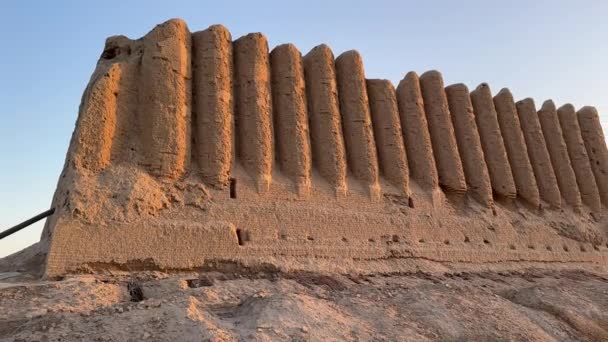 Castillo Las Doncellas Mayores Uly Gyz Gala Antiguo Merv Turkmenistán — Vídeos de Stock