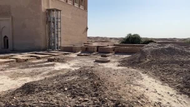 Mausoleo Sovrano Dell Impero Selgiuchide Sultano Sanjar Merv Turkmenistan — Video Stock