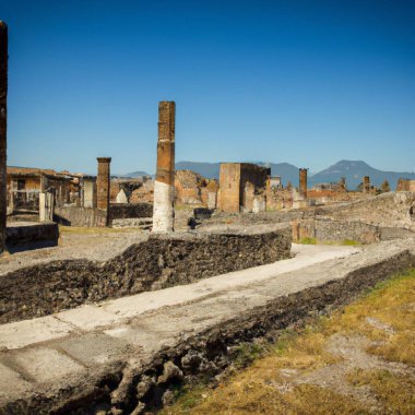 Pompei 'nin antik şehri.