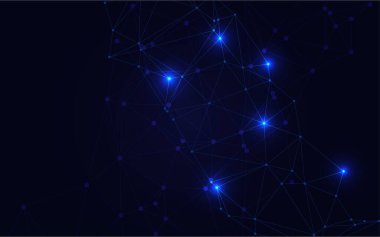 Blue Technology geçmişi. Yaratıcı ışıklandırma şablonu arka planı
