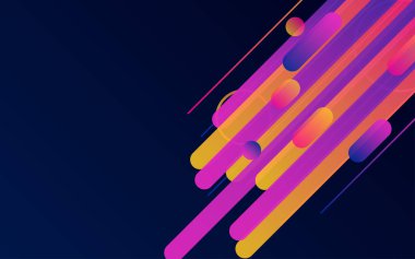 Yuvarlak Çizgiler Sınır Arkaplanı. İş broşürü ve poster arkaplanı için yaratıcı çizgiler