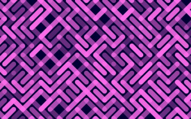 Çizgiler Vektör desensiz Banner. Geometrik çizgili süs. Tek renkli doğrusal arkaplan