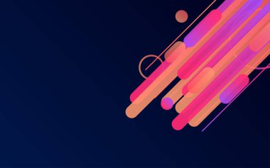 Yuvarlak Çizgiler Sınır Arkaplanı. İş broşürü ve poster arkaplanı için yaratıcı çizgiler