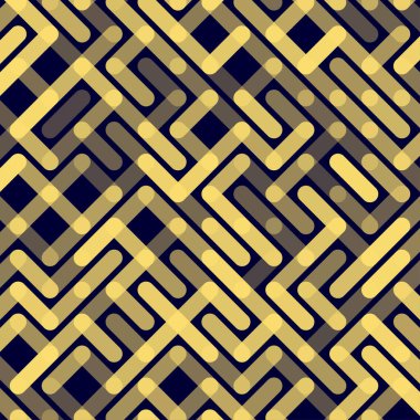 Çizgi Vektörü kusursuz desen. Geometrik çizgili süs. Tek renkli doğrusal arkaplan