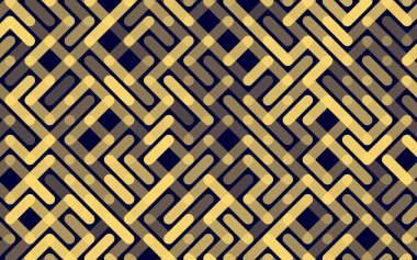 Çizgiler Vektör desensiz Banner. Geometrik çizgili süs. Tek renkli doğrusal arkaplan