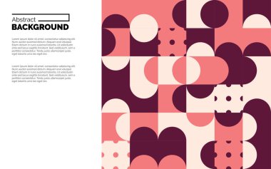 Mozaik Düz Yaratıcılık geçmişi. Vektör illüstrasyonu