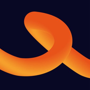 Üç boyutlu soyut, çarpık sıvı şekiller. Yaratıcı tasarım ögeleri